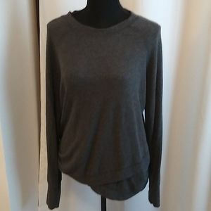 Dark Grey Crew Neck long sleeve top